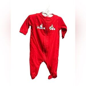 Baby Red Holiday Winter Pajama